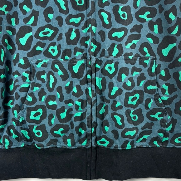 Wrangler Leopard Print RETRO  Hoodie SZ L full zipper pockets NWOT WESTERN RODEO - Picture 6 of 9